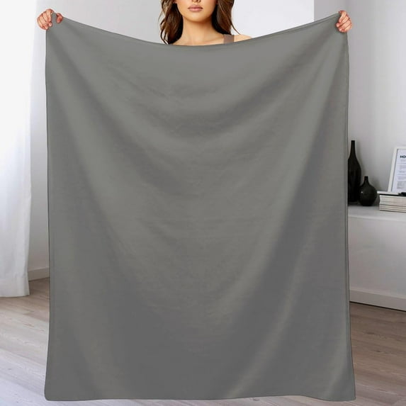 Custom Blanket with Photo Personalized Customized Picture Name Text Logo Blankets Birthday Anniversary Wedding Memorial Gifts for Dad Mom, Grey, 28"x36" Blankets