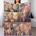 thumbnail image 1 of Custom Blanket with Photo Personalized Customized Picture Name Text Logo Blankets Birthday Anniversary Wedding Memorial Gifts for Dad Mom, Grey, 28"x36" Blankets, 1 of 5
