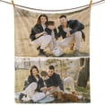 thumbnail image 1 of Custom Blanket with Photo Personalized Picture Text Blanket Customized Sofa Throw Blanket Personalized cobijas Funny Gifts for Valentines,Boyfriend,Dad,Mom,Friends,New Year,Birthday, 1 of 6