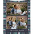 thumbnail image 1 of Custom Blanket with Photo - Personalized Picture Throw for Couple Gifts Customized Flannel Blankets for Adult Kid Birthday Fathers Mothers Valentines Day Gift (6 image 05, 40"L x 30"W / baby size), 1 of 6