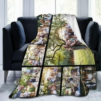 Custom Blanket with Photo Text Personalized Bedding Throw Blankets Customized Flannel Fleece Blankets for Family Birthday Wedding Gift Fits Couch Sofa Bedroom Living Room - 30"x40"