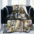 thumbnail image 1 of Custom Blanket with Photo Text Personalized Bedding Throw Blankets Customized Flannel Fleece Blankets for Family Birthday Wedding Gift Fits Couch Sofa Bedroom Living Room - 30"x40", 1 of 6