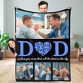 thumbnail image 1 of Custom Blanket with Photo Text, Personalized Flannel Throw Blanket, Customized Blanket Using My Own Photos, Birthday Christmas Wedding Gifts for Mom Dad Friends Sister - 4 Size (6 Photo-4), 1 of 6