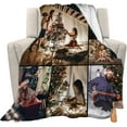 thumbnail image 1 of Custom Blanket with Photo Text Personalized Gift, 1-10 Pictures Customized for Mother Father Family, Christmas Halloween Thanksgiving Birthday Wedding Valentine's Day Gift 40''x30'', 1 of 6
