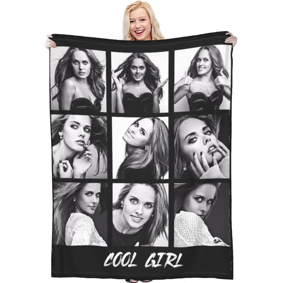 Custom Blanket with Photo Text Personalized Throw Blanket Customized Picture Blanket for Kid Adult Friends Mother Father Personalized Gift Flannel Blanket for Birthday Gifts