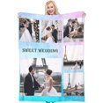 thumbnail image 1 of Custom Blanket with Photo Text Personalized Throw Blanket Customized Picture Blanket for Kid Adult Friends Mother Father Personalized Gift Flannel Blanket for Birthday Gifts, 1 of 6