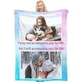 thumbnail image 1 of Custom Blanket with Photo Text Personalized Throw Blanket Customized Picture Blanket for Kid Adult Friends Mother Father Personalized Gift Flannel Blanket for Birthday Gifts, 1 of 6