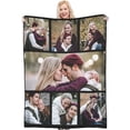 thumbnail image 1 of Custom Blanket with Photo Text Personalized Throw Blanket Customized Picture Blanket for Kid Adult Friends Mother Father Personalized Gift Flannel Blanket for Birthday Gifts, 1 of 6