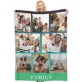 thumbnail image 1 of Custom Blanket with Photo Text Personalized Throw Blanket Customized Picture Blanket for Kid Adult Friends Mother Father Personalized Gift Flannel Blanket for Birthday Gifts, 1 of 6