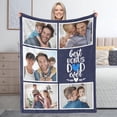 thumbnail image 1 of Custom Blanket with Photo Text Personalized Throw Blanket Personalized Gift Flannel Blanket Birthday Halloween Christmas Customized Picture Blanket for Mother Baby Father Adult Friends Lovers Pets, 1 of 6