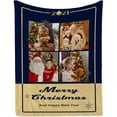 thumbnail image 1 of Custom Blanket with Photo Text Personalized Throw Blankets, Customized Picture Blanket Baby Fathers Mothers Friends Lovers Dog Pets Personalized Halloween Flannel Blanket (p-6, 32x48), 1 of 6