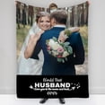 thumbnail image 1 of Custom Blanket with Photo Text Personalized Throws Blankets Picture Blanket for Birthday Valentine Customized Gifts for Wife Husband Family Mom Dad Couple Girlfriend Blankets, 1 of 5