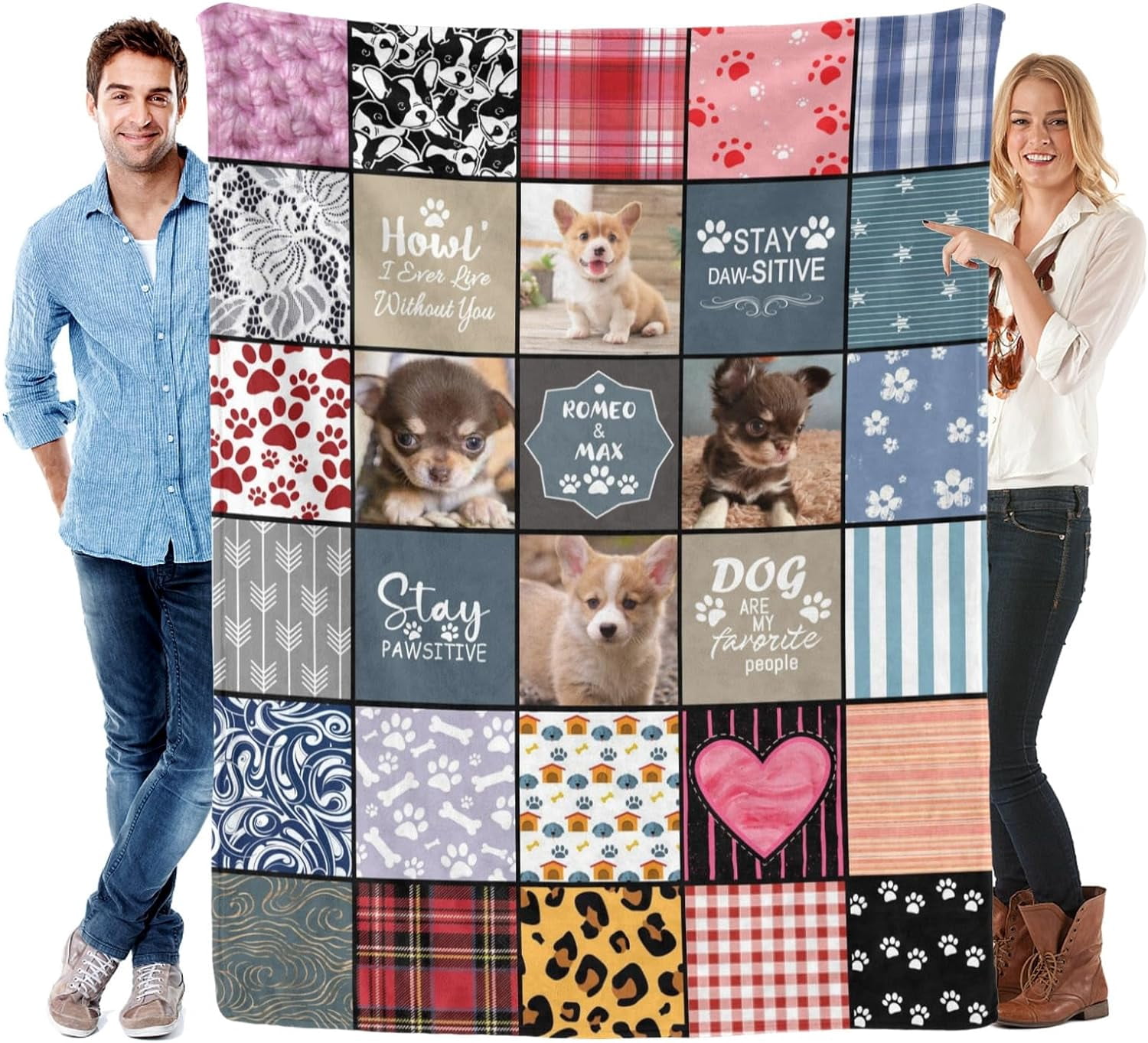 Custom blanket with photos for cat personalized picture throws for pets