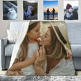 thumbnail image 1 of Custom Blanket with Photos Fuzzy Blanket Plush Warm Anti Pilling Flannel Soft Blanket for Couch Bed Sofa Outdoor Birthday Wedding Holiday Christmas Customized Gifts for Women Men Pets (40"x30"), 1 of 6