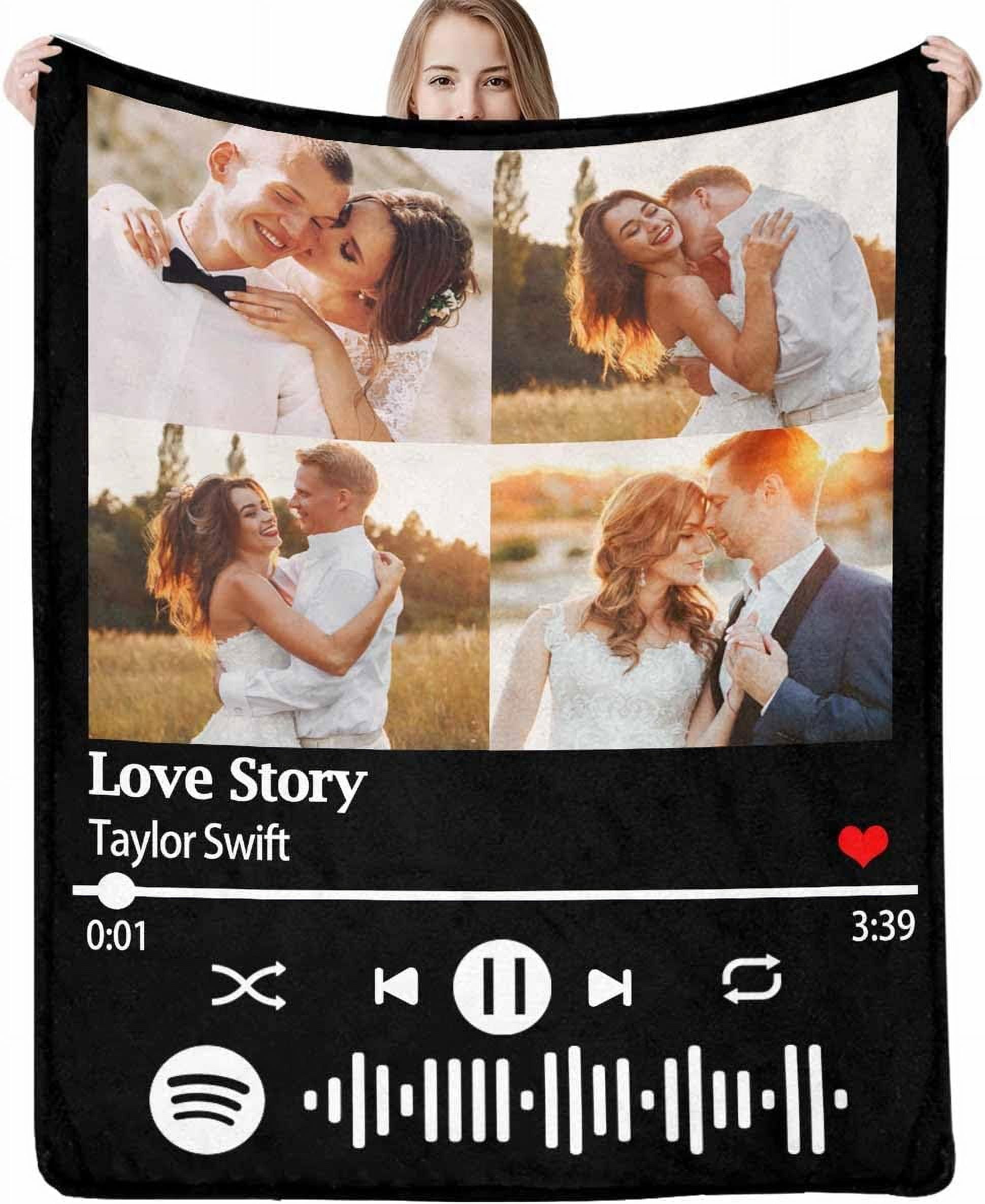 Custom blanket with photos made in usa personalized blanket memorial