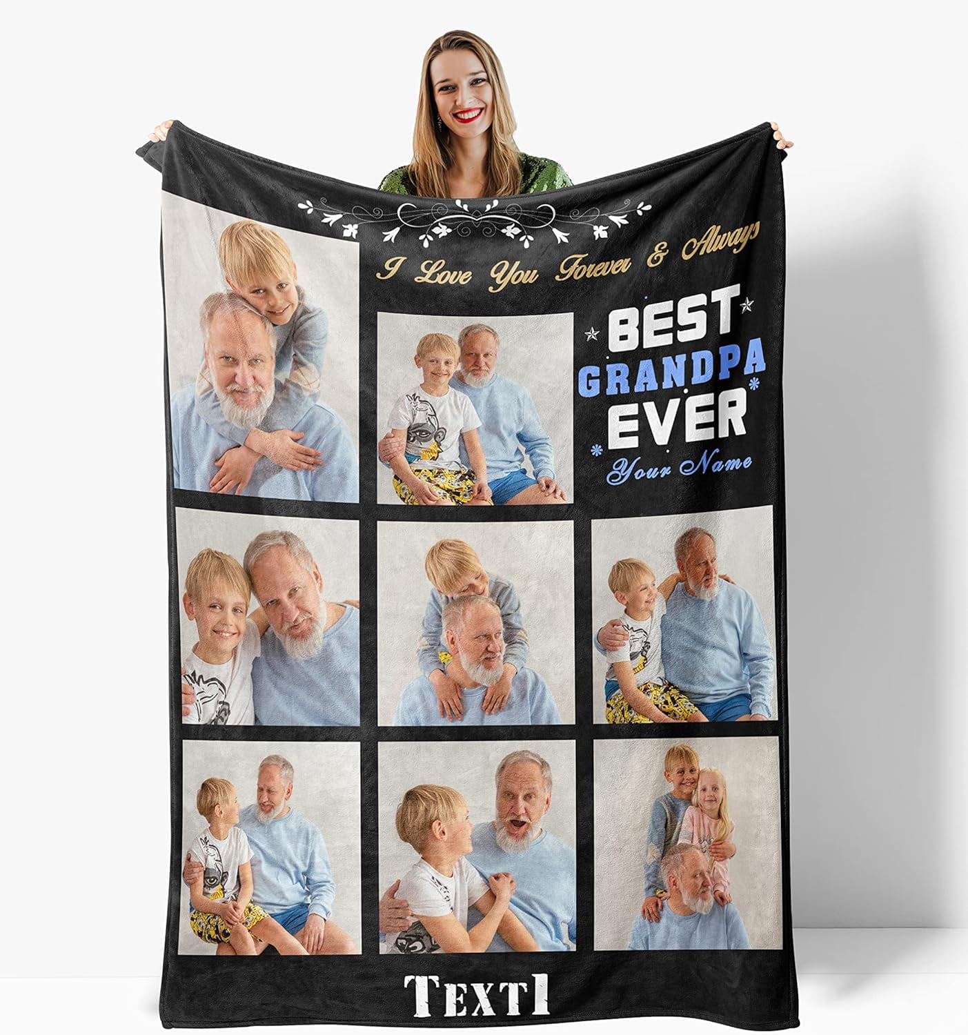 Custom Blanket with Photos Made in USA Personalized Gifts Personalized