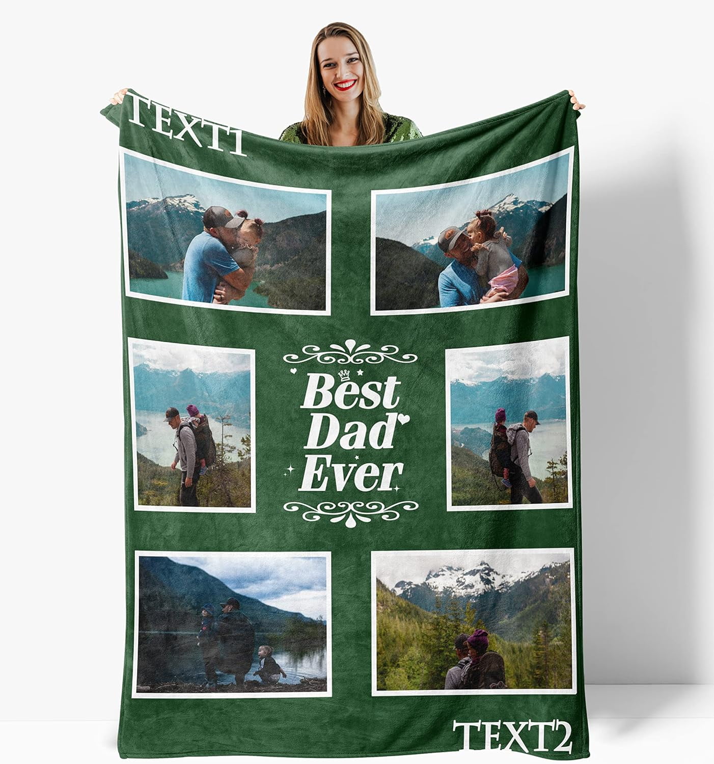 Custom Blanket with Photos Made in USA Personalized Gifts Personalized