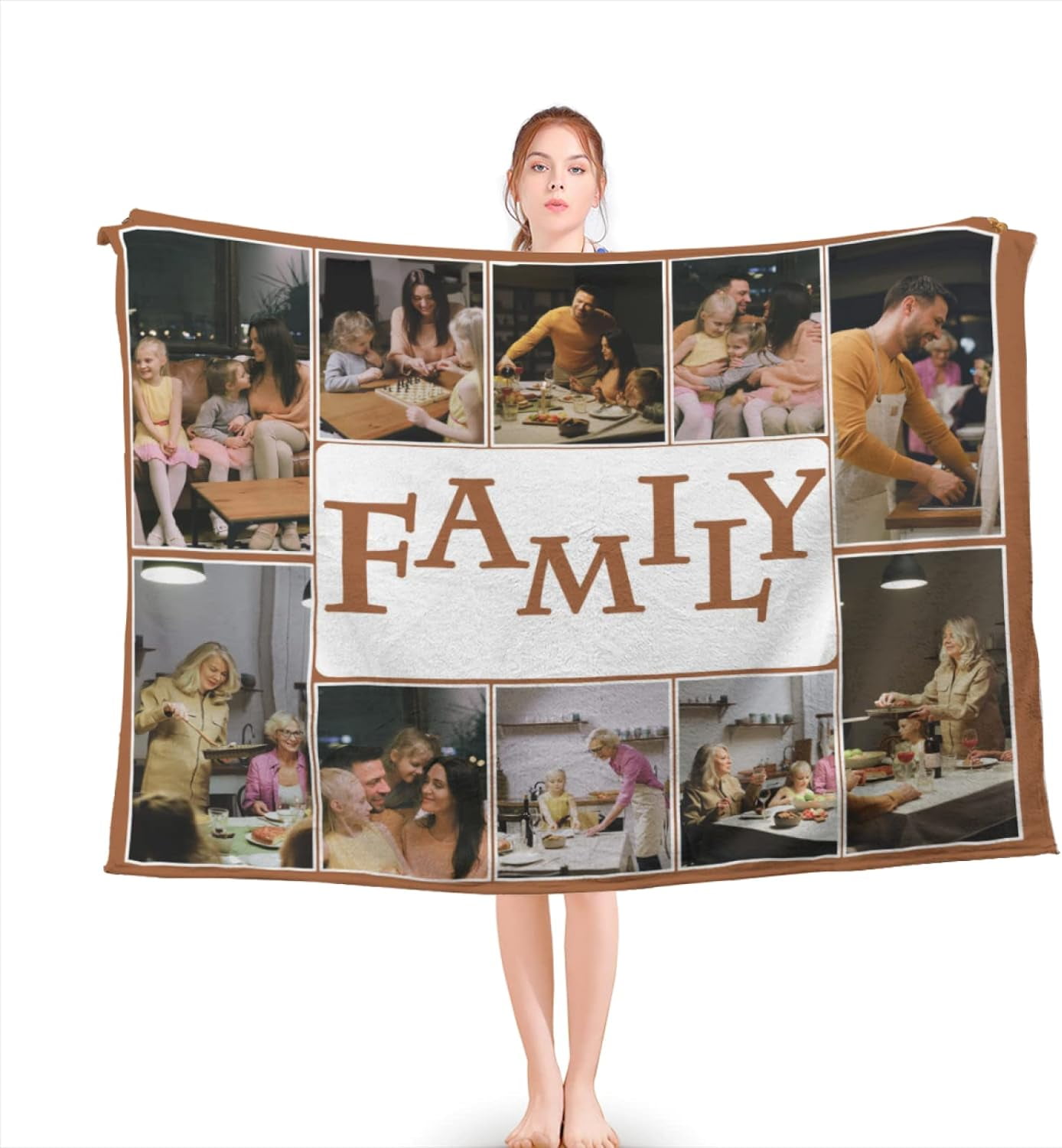 Custom Blanket with Photos Made in USA Personalized Gifts Personalized