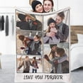 thumbnail image 1 of Custom Blanket with Photos Text Customized Blanket Personalized Flannel Throw Blankets for Adult Kid Birthday Christmas Halloween Fathers Mon Valentines Day Gift-NurseryBlankets-5*Photos-2, 1 of 4