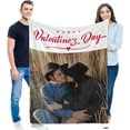 thumbnail image 1 of Custom Blanket with Photos and Text Customized Blanket Personalized Flannel Throw Blankets for Adult Kid Birthday Christmas Halloween Mothers Fathers Valentines Day Gift. (5 Photos, 48X32inch), 1 of 6