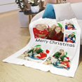thumbnail image 1 of Custom Blanket with Photos and Text Customized Blanket Personalized Flannel Throw Blankets for Adult Kid Birthday Christmas Halloween Mothers Fathers Valentines Day Gift. (5 Photos, 48X32inch), 1 of 6
