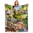 thumbnail image 1 of Custom Blanket with Photos Text Customized Blanket Personalized Flannel Throw Blankets for Adult Kid Friends Birthday Christmas Halloween Fathers Mothers Valentines Day Gift (4 Photos), 1 of 6