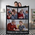 thumbnail image 1 of Custom Blanket with Photos Text Customized Picture Blankets, Personalized Throw Blanket for Kid Adult Mother Father Friend Lovers Pet, Custom Gifts for Halloween Christmas Valentines Birthday 40*50 In, 1 of 6
