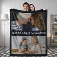 thumbnail image 1 of Custom Blanket with Photos Text Customized Picture Blankets, Personalized Throw Blanket for Kid Adult Mother Father Friend Lovers Pet, Custom Gifts for Halloween Christmas Valentines Birthday 40*50 In, 1 of 6