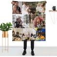 thumbnail image 1 of Custom Blanket with Photos Text Customized Throw for Christmas Birthday Personalized Gift Flannel Blanket for Family Friends lovers Dog Pets Fits Sofa Bedroom (1 Photo, 50"x60" 127cmX152cm), 1 of 6