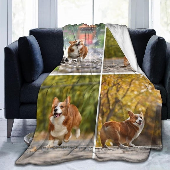 Custom Blanket with Photos Text, Personalized Blanket Customized Throw Blankets for Family Friend Father Mother Christmas Halloween Birthday Wedding Customized Gifts for Women Men 50"x40"