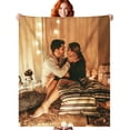 thumbnail image 1 of Custom Blanket with Photos Text, Personalized Blanket with Pictures Aniversary Gifts for Mom, Dad,Families,Boyfriend,Girlfriend,Kids, Christmas Blanket., 1 of 6