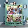 thumbnail image 1 of Custom Blanket with Photos Text Personalized Blankets for Adults-Customized Picture Blanket Throw for Dad Mom Woman Friends Couple Boyfriend Girlfriend Mom Best Friend on Fathers Mothers Day 50"X40", 1 of 6