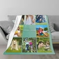 thumbnail image 1 of Custom Blanket with Photos Text Personalized Blankets for Adults-Customized Picture Blanket Throw for Dad Mom Woman Friends Couple Boyfriend Girlfriend Mom Best Friend on Fathers Mothers Day 50"X40", 1 of 6