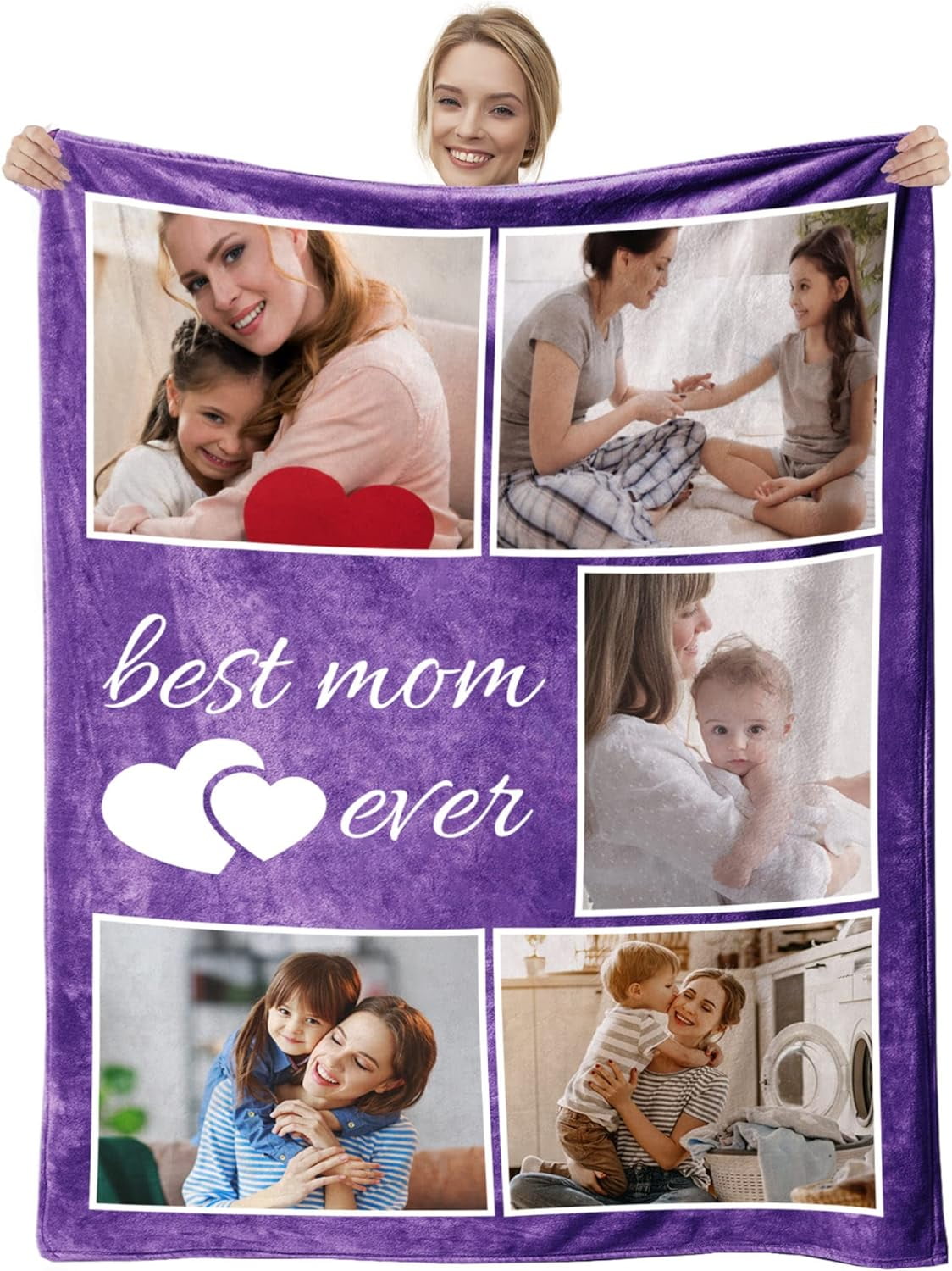 Personalized Photo Blanket - Custom Collage Fleece Throw - 40x50 Inches - Perfect Birthday, Wedding, Or Friend Gift - View #7