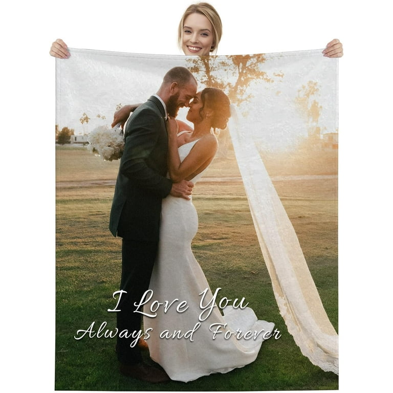 Personalized wedding blanket sale