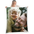thumbnail image 1 of Custom Blanket Photos and Text, Fully Customizable with Your Pictures and Message, Soft Smooth Fleece Throw, 50" x 60", 1 of 6