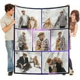 thumbnail image 1 of Custom Blanket with Picture for Couples, Personalized Flannel Throw Blankets,Custom Gifts for Girlfriend Boyfriend Her Him Wife Husband Birthday Blankets, 1 of 5