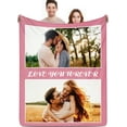 thumbnail image 1 of Custom Blanket with Picture Customized Blankets with Photos Christmas Personalized Blankets and Throws Custom Gifts for Grandma Photo Blanket Picture Blanket Customized Customizable Blanket for Bed, 1 of 6