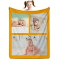 thumbnail image 1 of Custom Blanket with Picture Customized Blankets with Photos Christmas Personalized Blankets and Throws Custom Gifts for Grandma Photo Blanket Picture Blanket Customized Customizable Blanket for Bed, 1 of 6