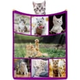 thumbnail image 1 of Custom Blanket with Picture Customized Blankets with Photos Christmas Personalized Blankets and Throws Custom Gifts for Grandma Photo Blanket Picture Blanket Customized Customizable Blanket for Bed, 1 of 6