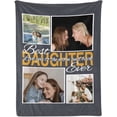 thumbnail image 1 of Custom Blanket with Picture Customized Blankets with Photos Personalized Gifts for Birthday Anniversary Christmas New Year, 10 Photos, 30x40 Inch(Minky Fleece) Blankets, 1 of 5