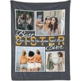 thumbnail image 1 of Custom Blanket with Picture Customized Blankets with Photos Personalized Gifts for Birthday Anniversary Christmas New Year, 10 Photos, 50x60 Inch(Minky Fleece), 1 of 6