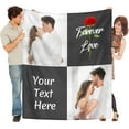 thumbnail image 1 of Custom Blanket with Picture Customized Flannel Throw Blankets, Gifts for Adult Kids Friends for Birthday Anniversary Christmas, Memorial Gift, Photo 3, 4 Sizes, 1 of 6