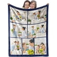 thumbnail image 1 of Custom Blanket with Picture, Customized Throw Photo Blankets Personalized Birthday Gifts for Women, Mother in Law, Grandma Family Anniversary Christmas - 9 Photos Collage, 1 of 6