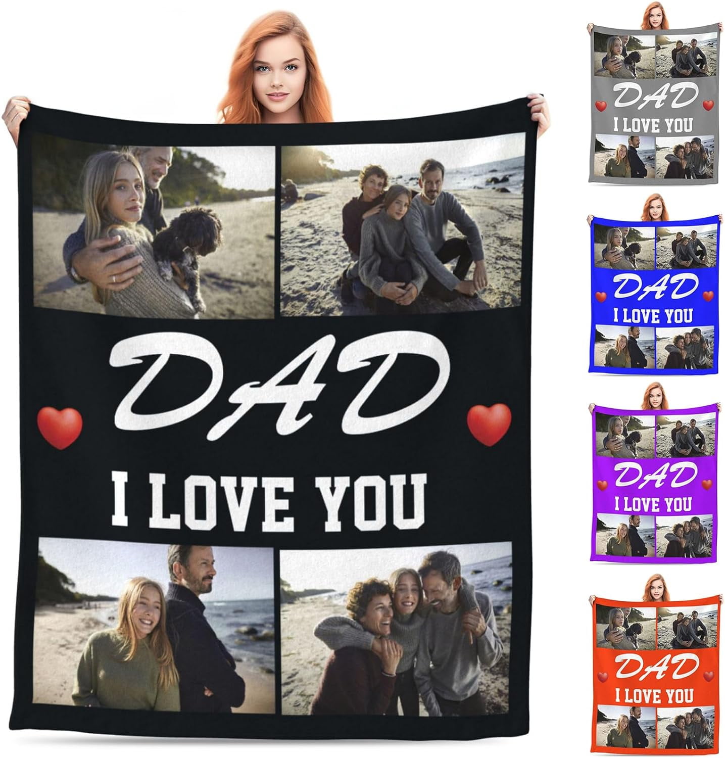 Custom Blanket with Picture HD Printing Photo Blankets Customize