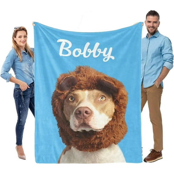 Custom Blanket with Picture, Personalized Fathers Day Dad Gifts from Daughter, Customized Blanket for Dad, Custom Throw Blankets with Photos, Customized Birthday Giftsn Blankets