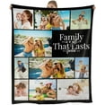thumbnail image 1 of Custom Blanket with Picture Personalized Flannel Throw Blankets Customized Photo Blankets for Adult Kids Friends Unique Picture Blanket for Family Memorial Gifts(1PhotoB-76x100cm), 1 of 6