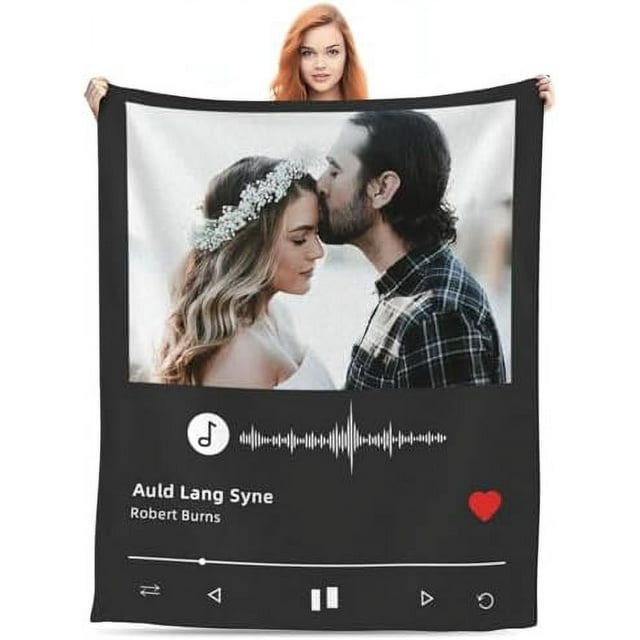 Custom Blanket with Picture Personalized Gifts Throw Blanket for Baby