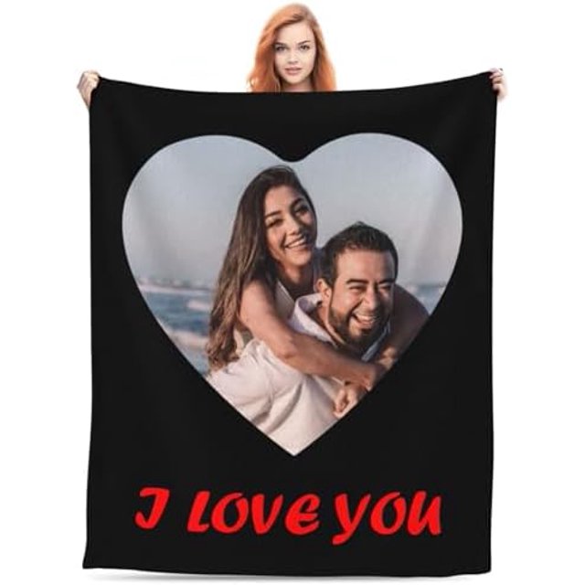 Custom Blanket with Picture Personalized Gifts Throw Blanket for Baby