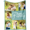 thumbnail image 1 of Custom Blanket with Picture, Picture Blankets Customized for Birthday Anniversary, Custom Gifts for Him Her, Picture Blankets Customized(1 Photo with Text) Blankets, 1 of 5